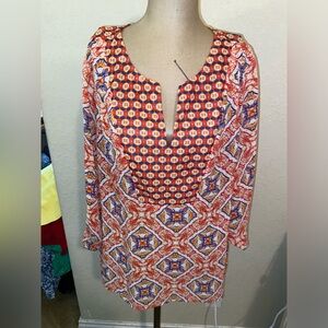 Women’s Figueroa & Flower 3/4 Sleeve Blouse Size Large